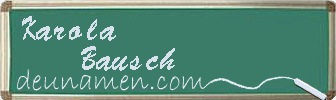 Karola Bausch Visitenkarte